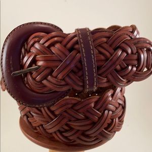 2” Variegated Tonal Colored Leather Braid - sm